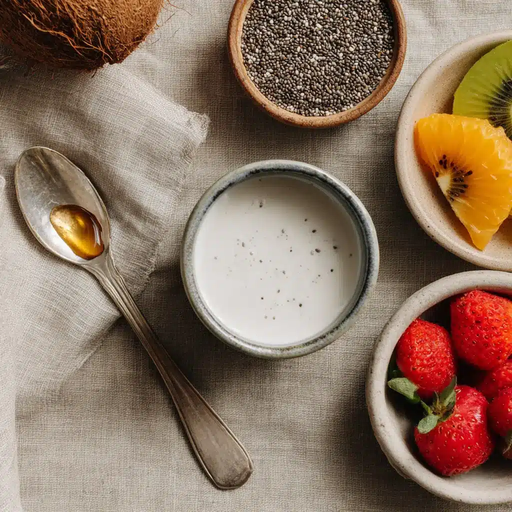  Ingredients for coconut milk and chia seed pudding