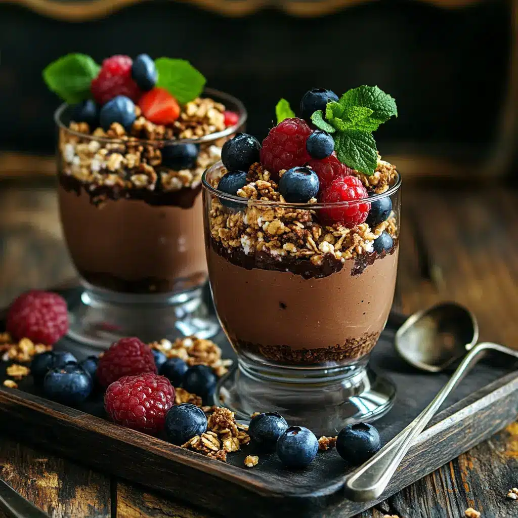 Cottage Cheese Chocolate Mousse : A Creamy, Guilt-Free Dessert You’ll Crave 5 Cottage cheese chocolate mousse served in parfait glasses