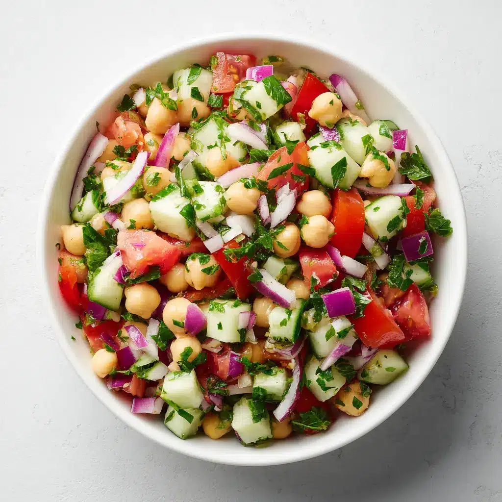 Mediterranean Holiday Dinner Menu: A complete holiday Healthy meal plan 2 Chickpea cucumber tomato salad with olive oil and lemon