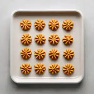 Peanut Butter Blossoms: A Soft, Chewy Cookie Classic for Every Occasion 2 Peanut Butter Blossoms arranged on a baking sheet.