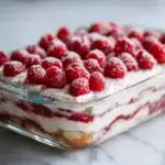 Fresh Raspberry Tiramisu – A Bright, No-Bake Italian-Inspired Dessert 10 Fresh raspberry tiramisu with mascarpone cream and raspberry layers