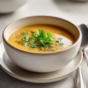 Golden Mushroom Soup – A Warm, Comforting Bowl Full of Flavor 2 Golden mushroom soup with creamy texture and parsley garnish