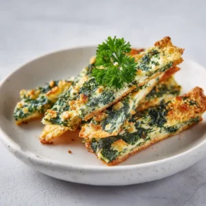 Mediterranean Spinach and Feta Crisps – A Simple, Savory Appetizer You’ll Love 2 Mediterranean spinach and feta crisps baked until golden