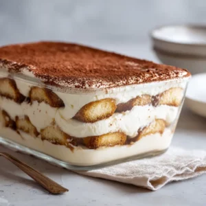 The Easiest No Bake Tiramisu You’ll Ever Make (Creamy, Foolproof & Family-Approved) 2 Easiest no bake tiramisu with creamy layers and cocoa topping