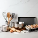 Baking Tools for Beginners on modern kitchen counter